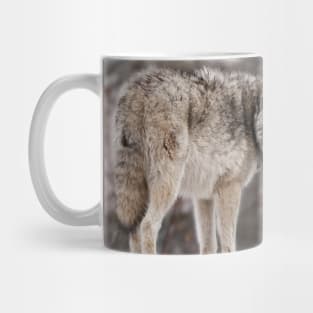 Timber Wolf On Rock Mug